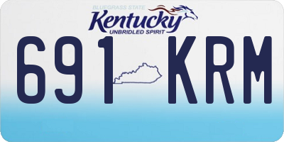KY license plate 691KRM