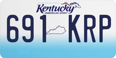 KY license plate 691KRP