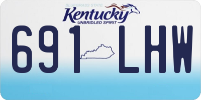 KY license plate 691LHW