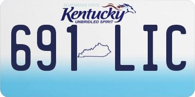 KY license plate 691LIC