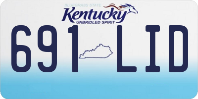 KY license plate 691LID
