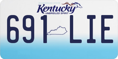 KY license plate 691LIE