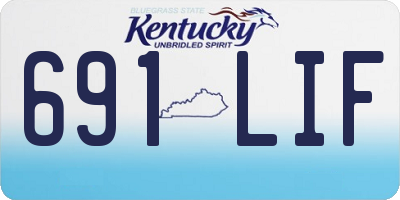 KY license plate 691LIF