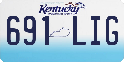 KY license plate 691LIG