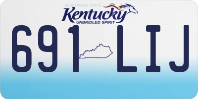 KY license plate 691LIJ