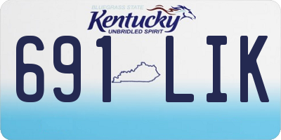 KY license plate 691LIK