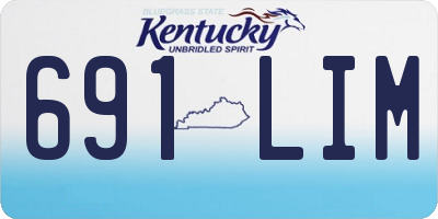 KY license plate 691LIM