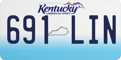 KY license plate 691LIN