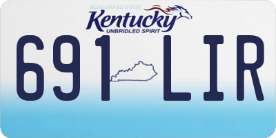 KY license plate 691LIR