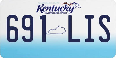 KY license plate 691LIS