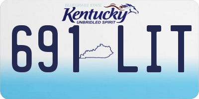 KY license plate 691LIT