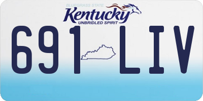 KY license plate 691LIV