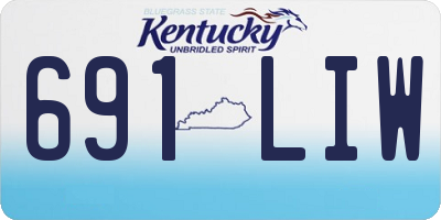 KY license plate 691LIW