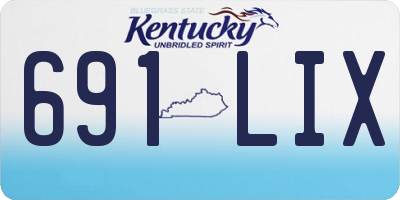 KY license plate 691LIX