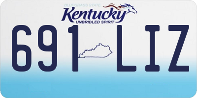 KY license plate 691LIZ