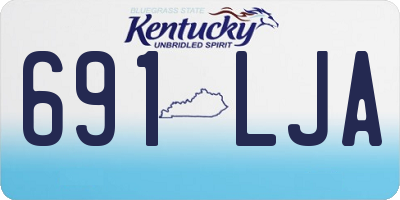 KY license plate 691LJA