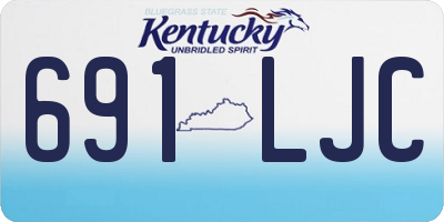 KY license plate 691LJC
