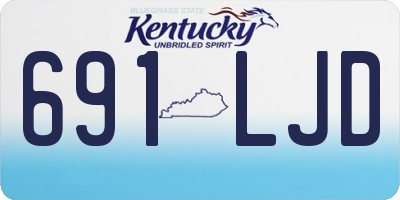 KY license plate 691LJD