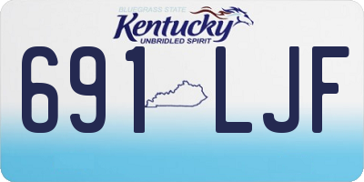KY license plate 691LJF