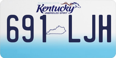 KY license plate 691LJH