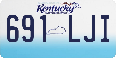 KY license plate 691LJI