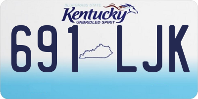 KY license plate 691LJK