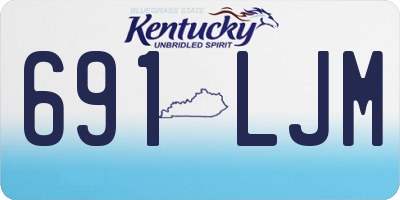 KY license plate 691LJM