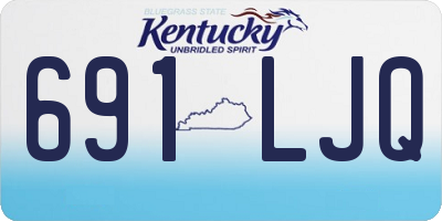 KY license plate 691LJQ