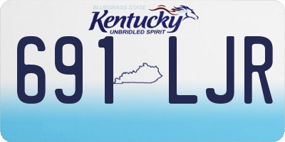 KY license plate 691LJR