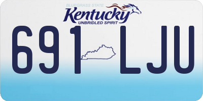 KY license plate 691LJU