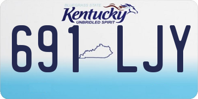 KY license plate 691LJY