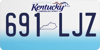 KY license plate 691LJZ