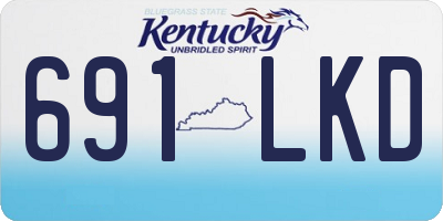 KY license plate 691LKD