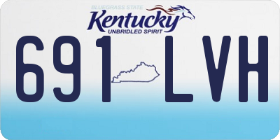 KY license plate 691LVH