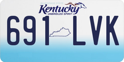 KY license plate 691LVK