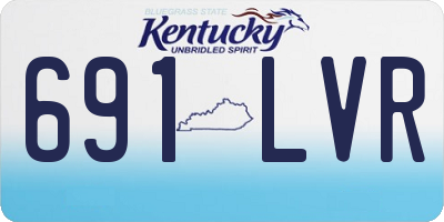 KY license plate 691LVR
