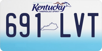 KY license plate 691LVT