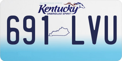 KY license plate 691LVU