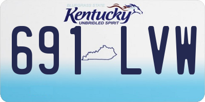 KY license plate 691LVW