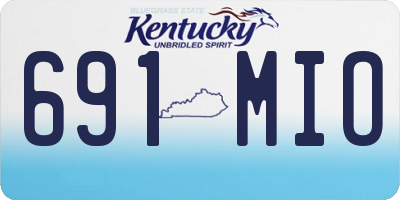 KY license plate 691MIO