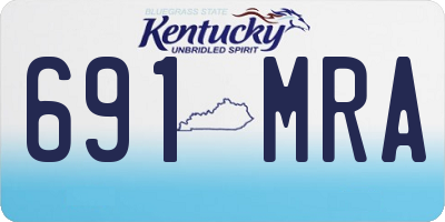 KY license plate 691MRA