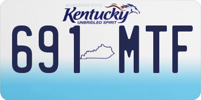KY license plate 691MTF