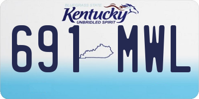 KY license plate 691MWL