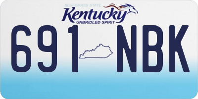 KY license plate 691NBK