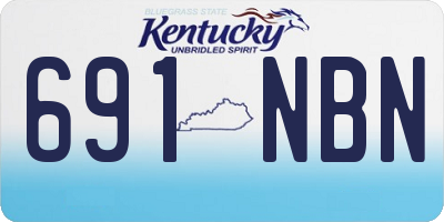 KY license plate 691NBN