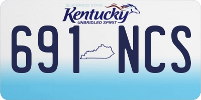KY license plate 691NCS