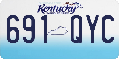KY license plate 691QYC