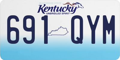 KY license plate 691QYM
