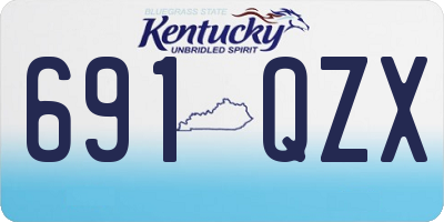 KY license plate 691QZX