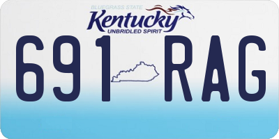 KY license plate 691RAG